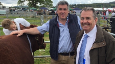 Dr Liam Fox at North Somerset Show